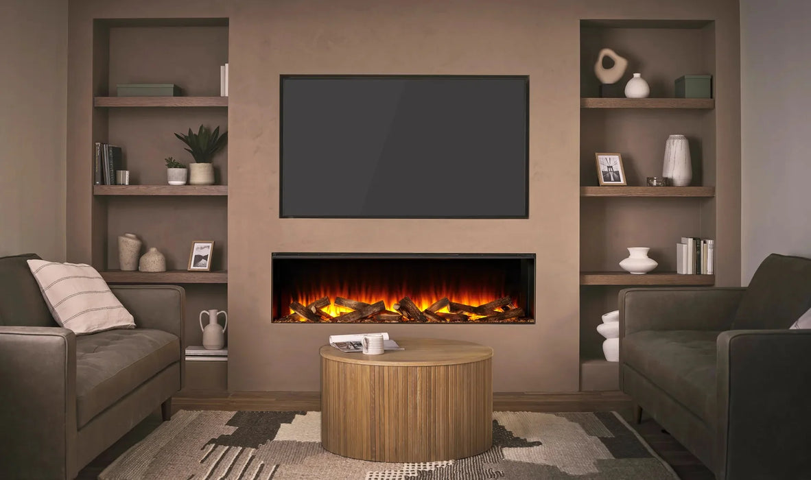 British Fires New Forest Electric Fireplace - 48" - Black Edition
