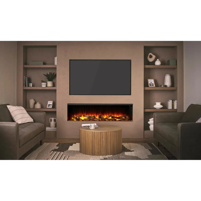 British Fires New Forest Electric Fireplace - 48" - Black Edition