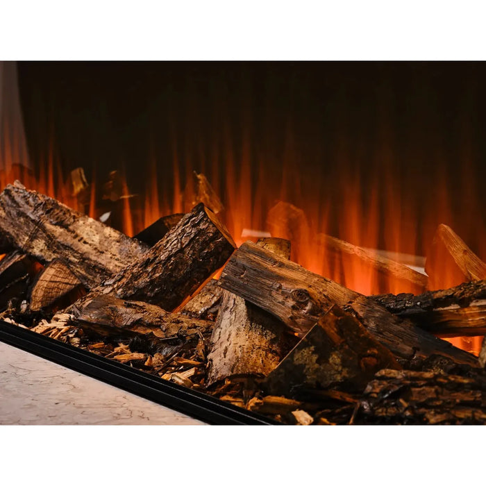 British Fires New Forest Electric Fireplace - 75" - Black Edition