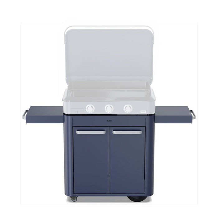 Enosign Plancha Trolley - 3 Burner Navy Blue Cart