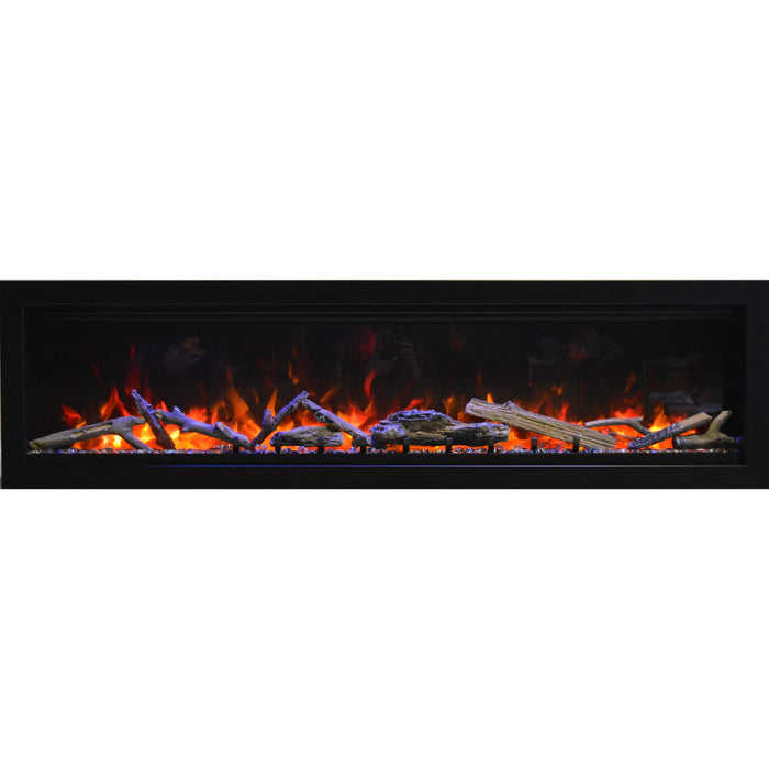 Amantii Symmetry Series - 88" Symmetry Lumina Smart Electric Fireplace