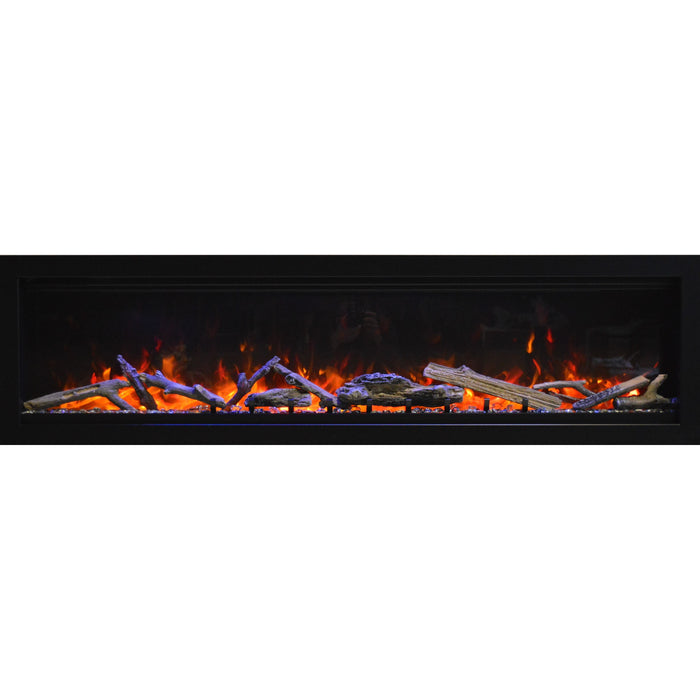 Amantii Symmetry Series - 88" Symmetry Lumina Smart Electric Fireplace