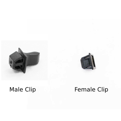 Napoleon Continental Fireplaces Male & Female Louvre Clips (W390-0007/W390-0008)