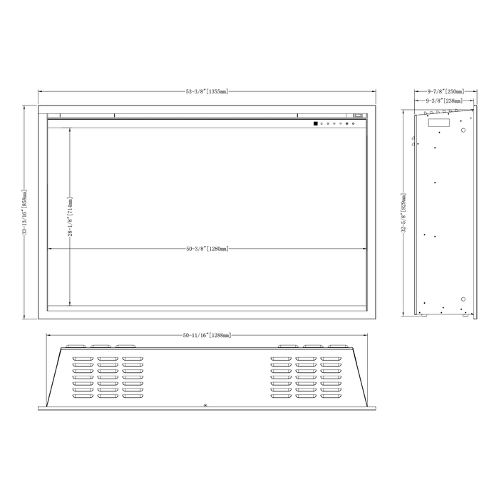 Modern Flames Orion Traditional Electric Fireplace - 54"