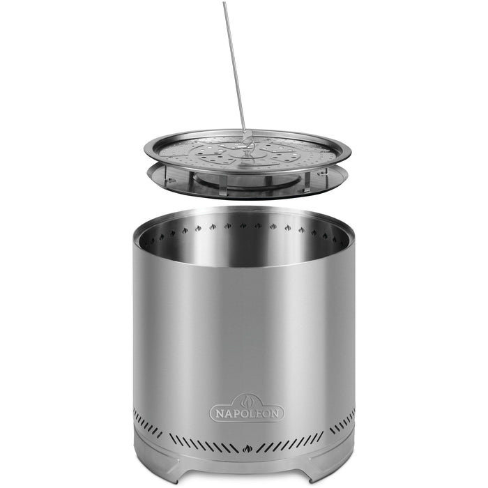 napoleon Timberwolf® Smokeless Fire Pit - 22" Stainless Steel