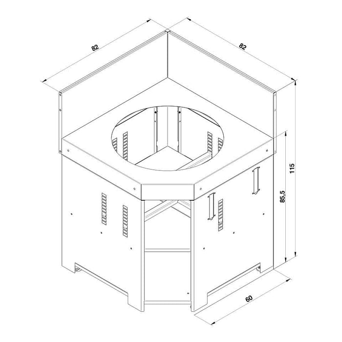 Eno Modulo Angle Kamado - Cargo Grey