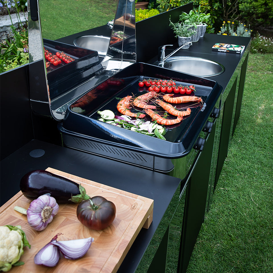 PLANCHA MODULO Black and stainless - Kitchen module SS - Black ...