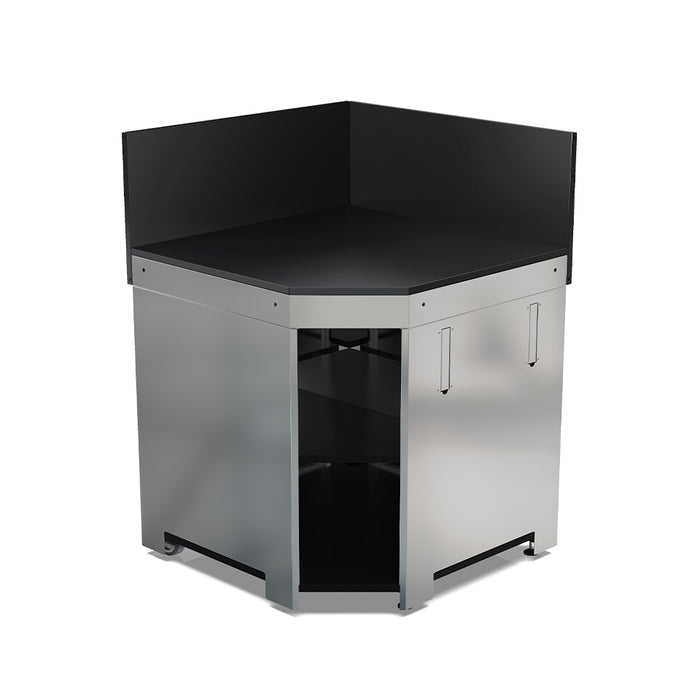 Eno Corner Module - Black & Stainless