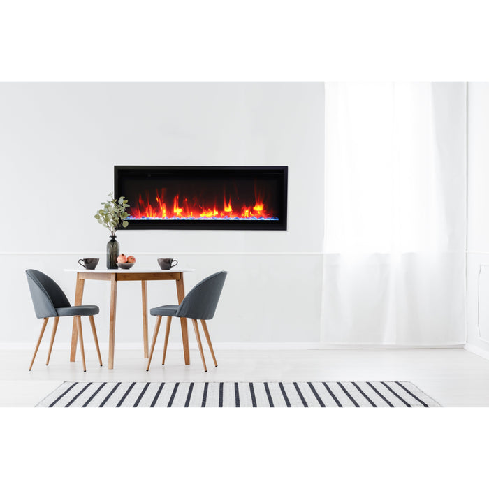 Amantii Symmetry Series - 42" Symmetry Xtra Slim Smart Electric Fireplace