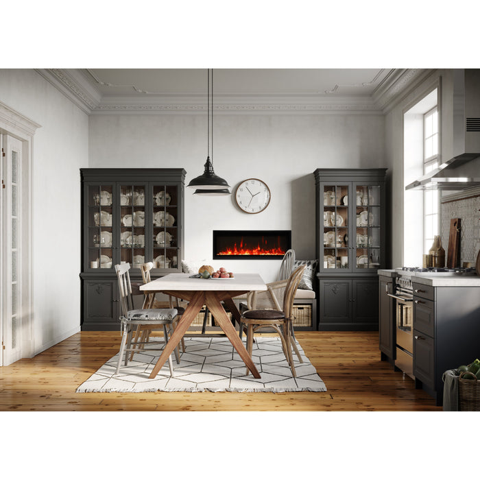 Amantii Symmetry Series - 50" Symmetry Xtra Slim Smart Electric Fireplace