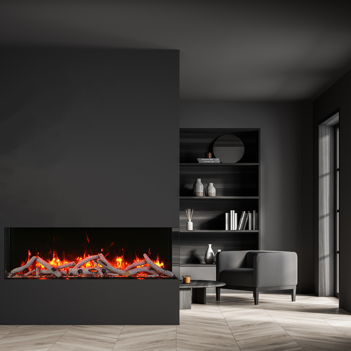 Amantii Tru-View Series - 72" Slim Smart Electric Fireplace