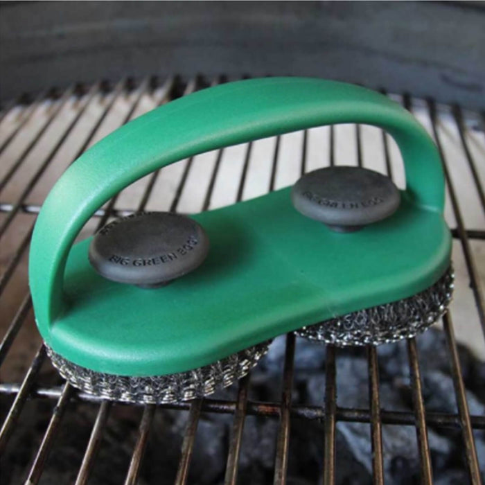 Big Green Egg Grid Cleaner – Stainless Steel Dual Scrubber