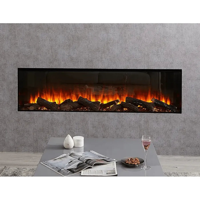 British Fires New Forest Electric Fireplace - 63" - Black Edition
