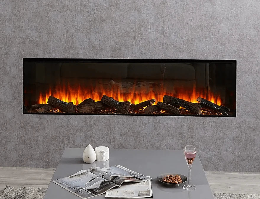 British Fires New Forest Electric Fireplace - 63" - Black Edition