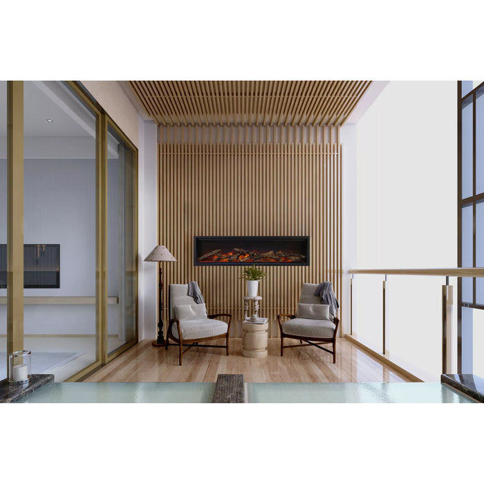 Amantii Symmetry Series - 60" Symmetry Lumina Smart Electric Fireplace