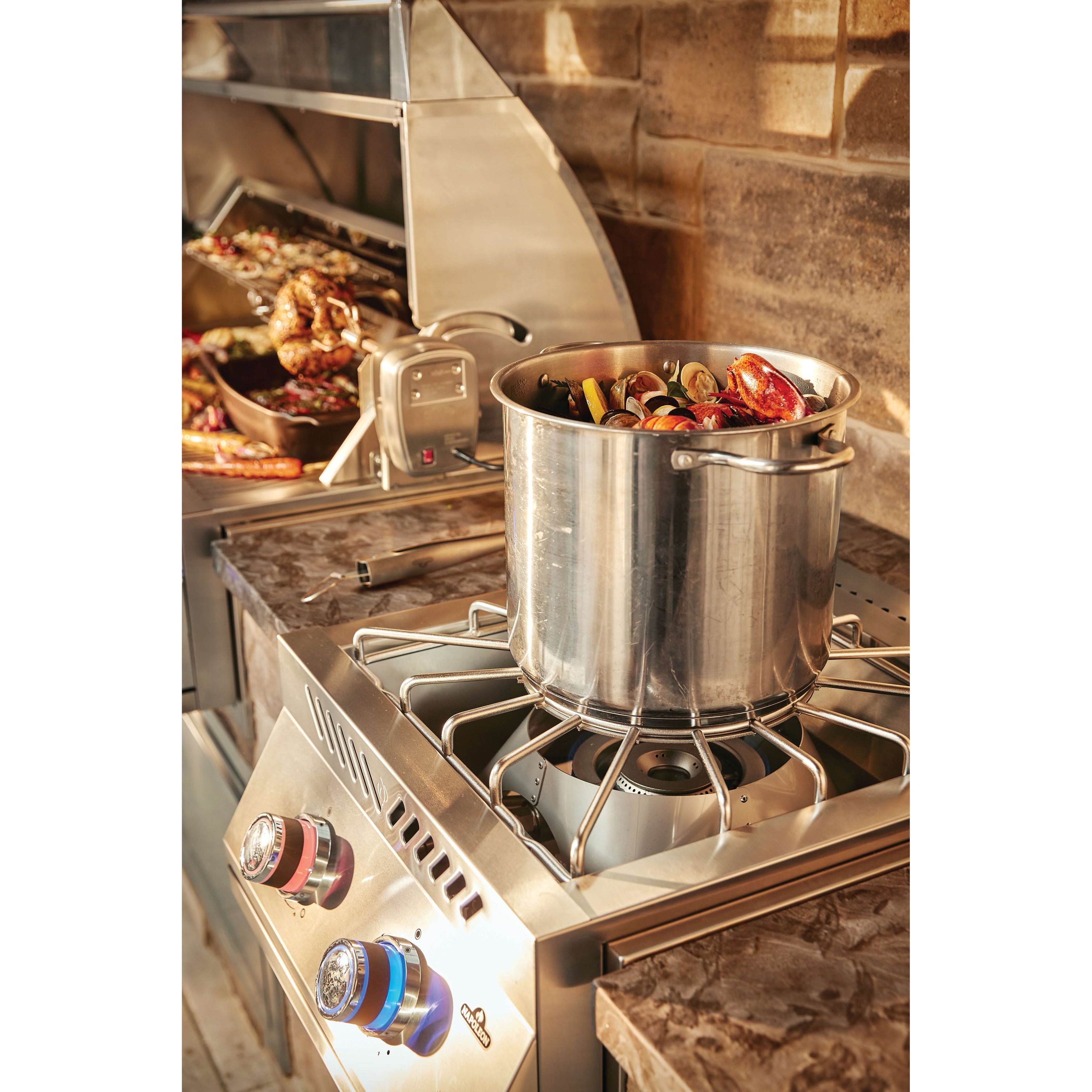 BuiltIn 700 Series 18" Power Burner Natural Gas, Stainless Steel